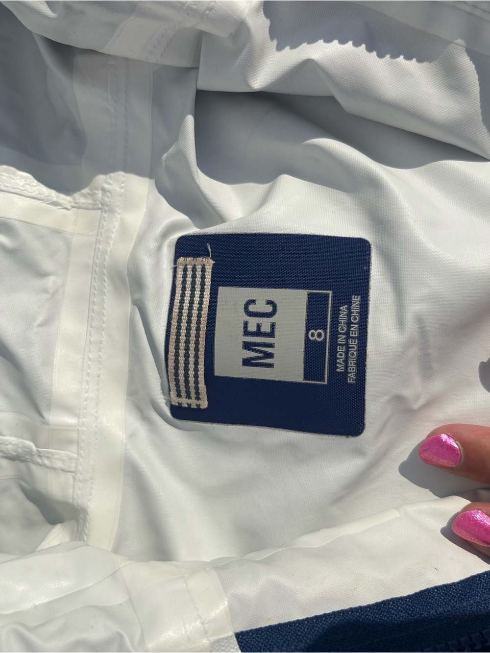 MEC Navy Hooded Rain Shell - Picture 2 of 2